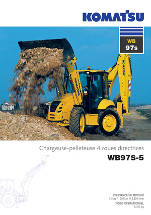 Graaflaadmachines Komatsu WB97S-5E0