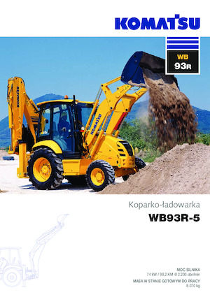 Graaflaadmachines Komatsu WB93R-5 