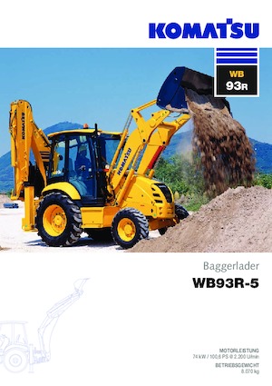 Graaflaadmachines Komatsu WB93S-5 