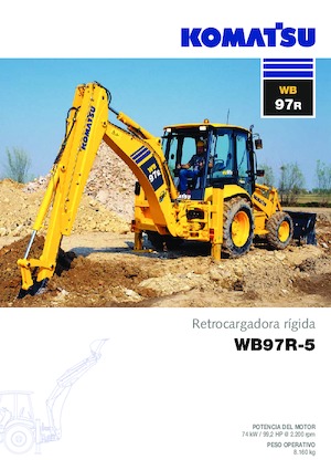 Graaflaadmachines Komatsu WB97R-5 