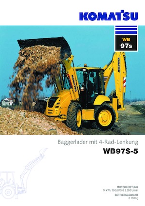 Graaflaadmachines Komatsu WB97S-5 