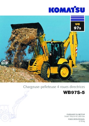 Graaflaadmachines Komatsu WB97S-5 