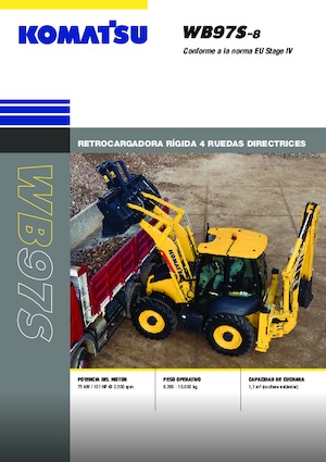 Graaflaadmachines Komatsu WB97S-8E0