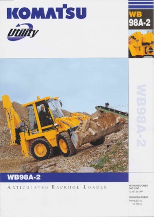Graaflaadmachines Komatsu WB98A-2