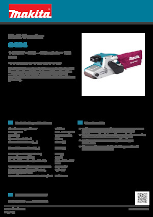 Bandschuurmachines Makita 9404