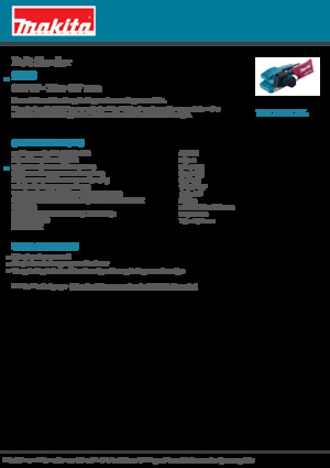 Bandschuurmachines Makita 9910
