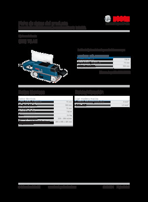 Bandschuurmachines Bosch GBS 75 AE