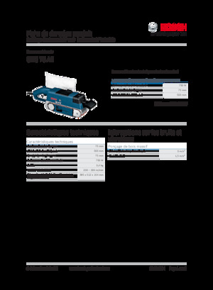 Bandschuurmachines Bosch GBS 75 AE