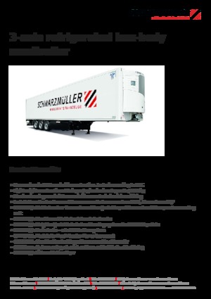 Semi-opleggers gesloten opbouw Schwarzmüller 3-axle refrigerated box-body semitrailer