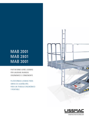 Steigerwerkplatforms Lissmac MAB 3001