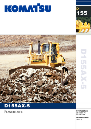 Bulldozers Komatsu D155AX-5B