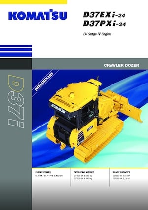 Bulldozers Komatsu D37EXi-24