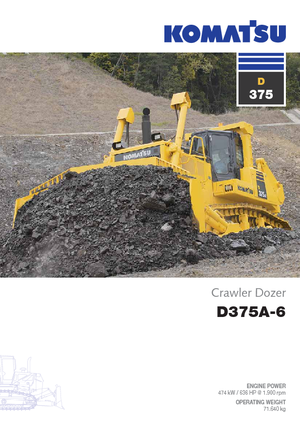 Bulldozers Komatsu D375A-6