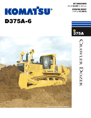 Bulldozers Komatsu D375A-6