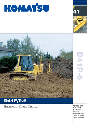Bulldozers Komatsu D41P-6
