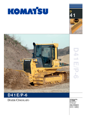 Bulldozers Komatsu D41P-6
