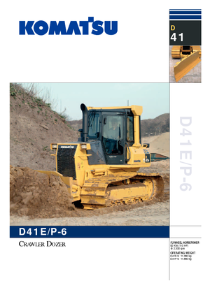 Bulldozers Komatsu D41P-6