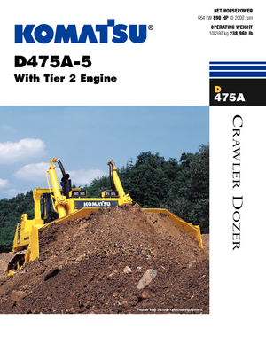 Bulldozers Komatsu D475A-5
