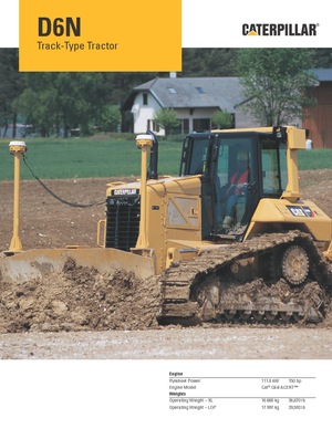 Bulldozers Caterpillar D6N LGP