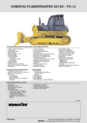 Bulldozers Komatsu D61PX-12
