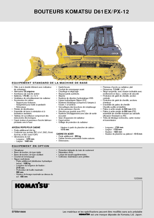 Bulldozers Komatsu D61EX-12