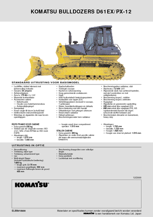 Bulldozers Komatsu D61EX-12