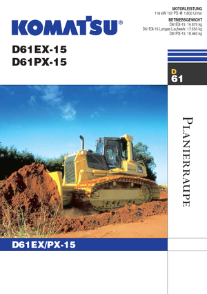 Bulldozers Komatsu D61EX-15