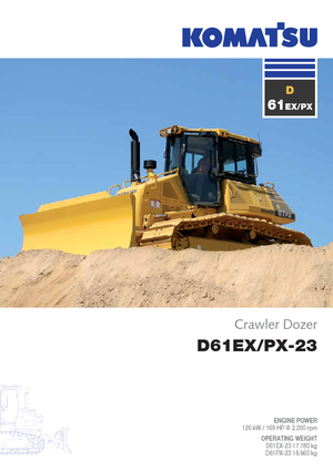 Bulldozers Komatsu D61EX-23