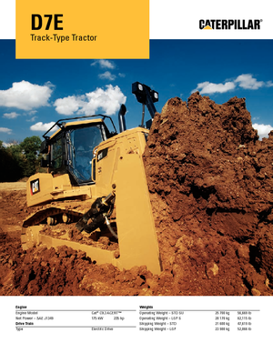 Bulldozers Caterpillar D7E