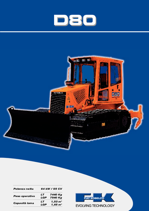 Bulldozers Fiat Kobelco D 80 LT