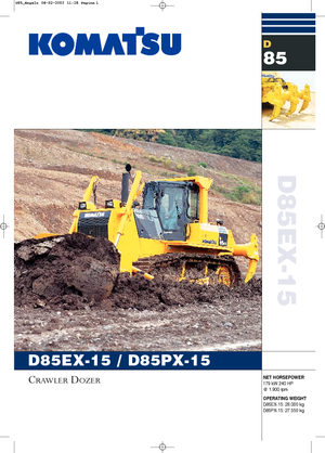 Bulldozers Komatsu D85EX-15