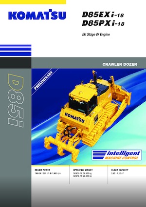 Bulldozers Komatsu D85EXi-18E0