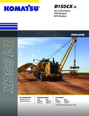 Bulldozers Komatsu D155CX-8 K170