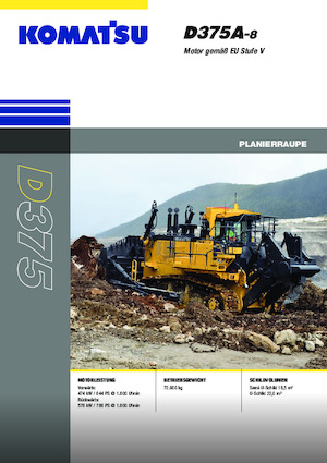 Bulldozers Komatsu D375A-8E0