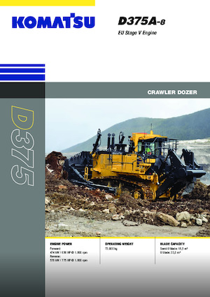 Bulldozers Komatsu D375A-8E0