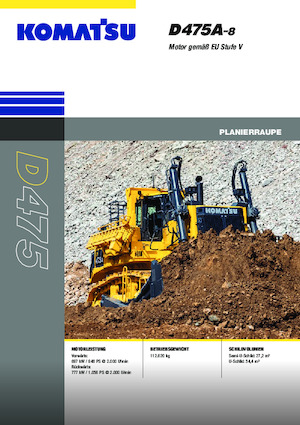 Bulldozers Komatsu D475A-8E0