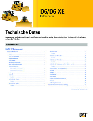 Bulldozers Caterpillar D6 XE LGP