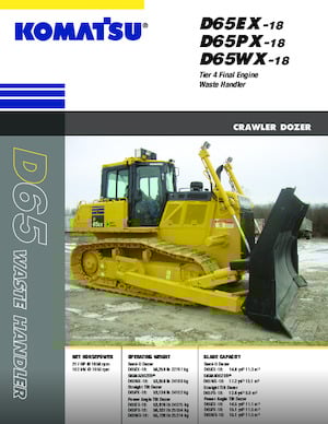 Bulldozers Komatsu D65EX-18E0