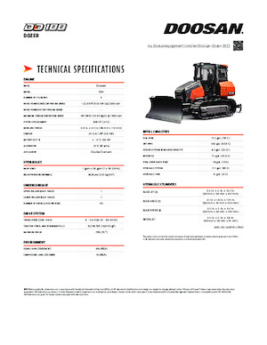 Bulldozers Doosan DD100