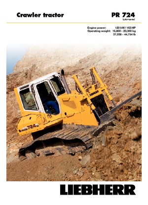 Bulldozers Liebherr PR 724 XL