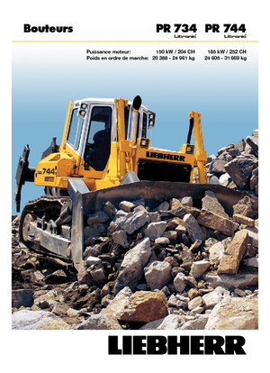 Bulldozers Liebherr PR 734 L