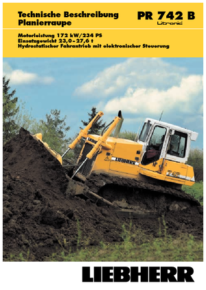 Bulldozers Liebherr PR 742 B Litr.