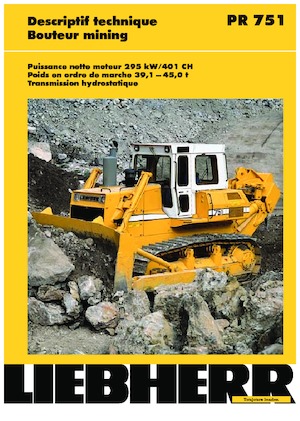 Bulldozers Liebherr PR 751