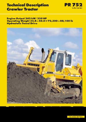 Bulldozers Liebherr PR 752