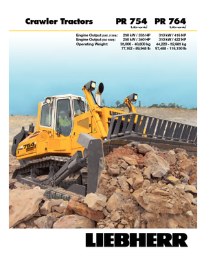 Bulldozers Liebherr PR 764