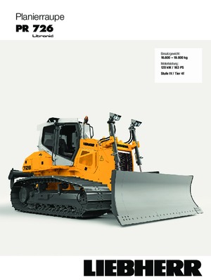 Bulldozers Liebherr PR 726 XL
