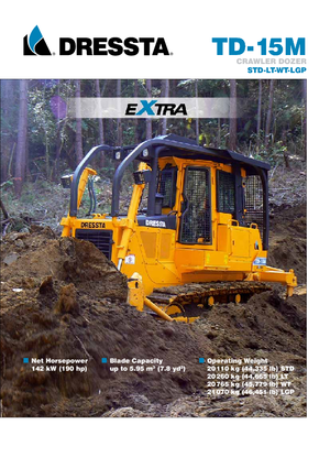 Bulldozers Dressta TD 15 M WT Extra