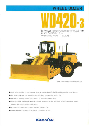 Wiel dozer Komatsu WD420-3A