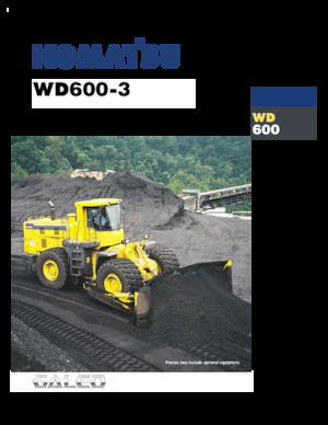 Wiel dozer Komatsu WD600-3