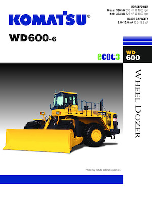 Wiel dozer Komatsu WD600-6